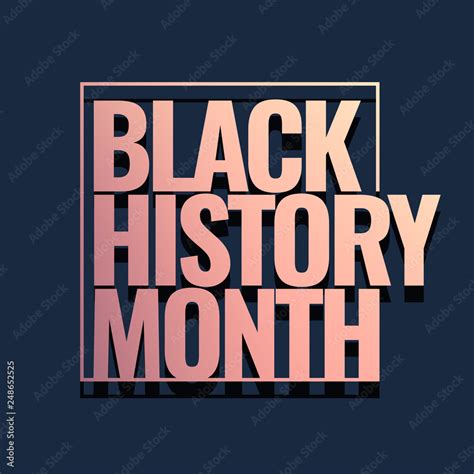 Black History Month Logo design. Vector illustration. Stock Vector ...