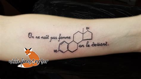 Estrogen Molecule Tattoo by NikkiFirestarter on DeviantArt