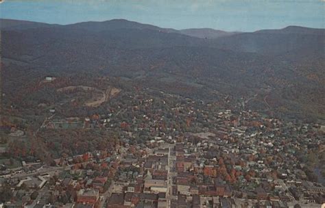 Aerial View Elkins, WV C.H. Ruth Postcard