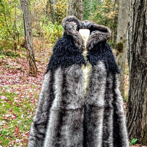 Dire Wolf Cloak Fur Cloak Faux Fur Warm Coat Custom | Etsy in 2021 | Barbarian costume, Viking ...