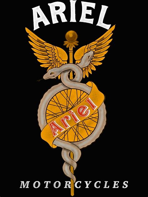 "Classic-Old-Ariel-Motorcycles-Logo-by-MotorManiac" Art Print for Sale ...