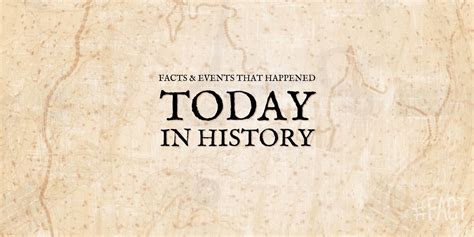 Facts & Events That Happened Today In History - The Fact Site