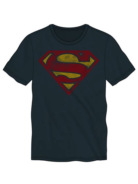 SUPERMAN - "LOGO" T-SHIRT - BLUE