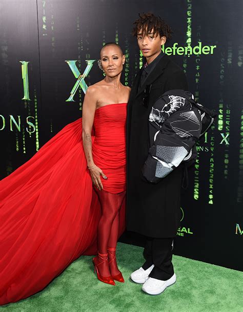 Jada Pinkett Smith & Son Jaden The Matrix Resurrections Premiere ...