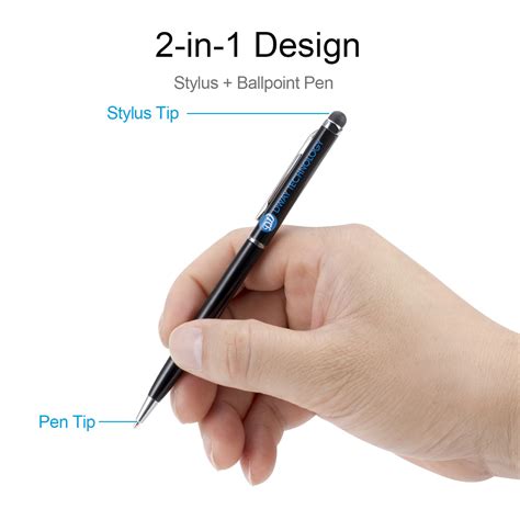 2in1 Universal Capacitive Touch Screen Stylus Pen For Touch Screen Smartphones Or Tablet PC With ...