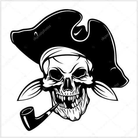 Pirate with pirate hat and pipe Stock Vector Image by ©Digital-Clipart ...