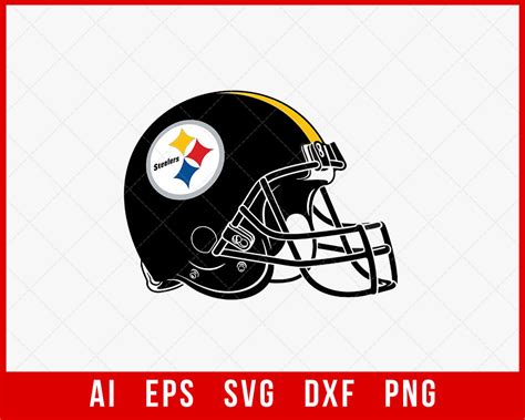 Pittsburgh Steelers Helmet Clipart Silhouette | Creative Design Maker ...