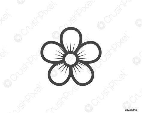 Jasmine flower icon logo template - stock vector 1470432 | Crushpixel