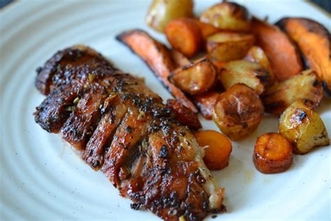 Roast Duck with Red Currant Glaze - Lubna's Culinary Adventures