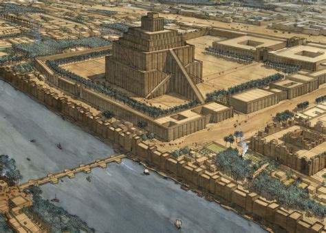 Jean Claude Golvin | Iraq - Babylon - The ziggurat | Ancient babylon ...