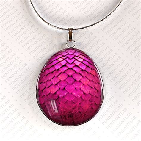 Items similar to Pink Dragon Egg Pendant, Dragon Necklace, Dragon Egg Necklace, Geekery, Jewelry ...