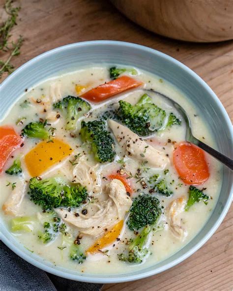 Creamy Chicken Broccoli Soup {3 Ways} | Healthy Fitness Meals