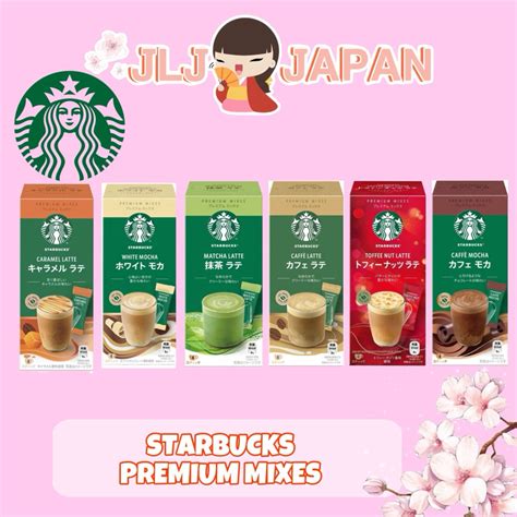 Starbucks Premium Mixes Matcha, White Mocha, Cafe Mocha, Caramel Latte ...