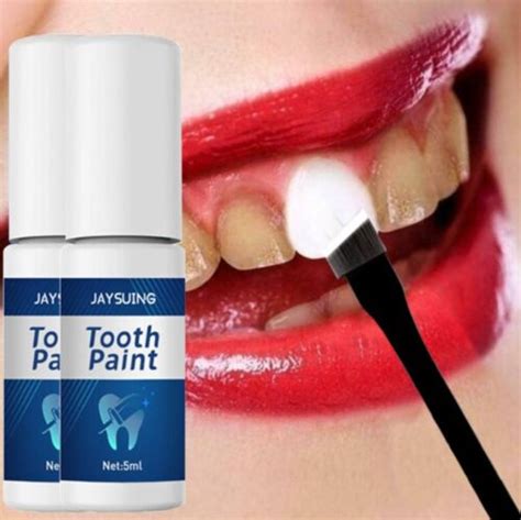 2x Tooth Paint,Instant Tooth Whitening Paint Gel White Bleaching Dental ...