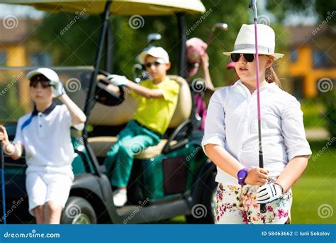 Kids Golf Competition Royalty-Free Stock Photography | CartoonDealer ...