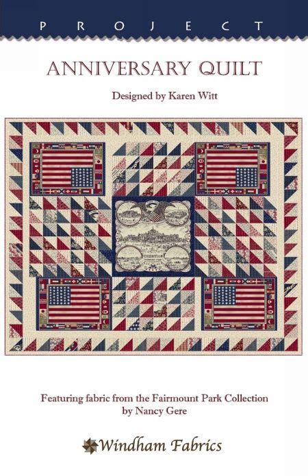 Anniversary Quilt by Karen Witt | Patriotic quilts, Windham fabrics, Quilts