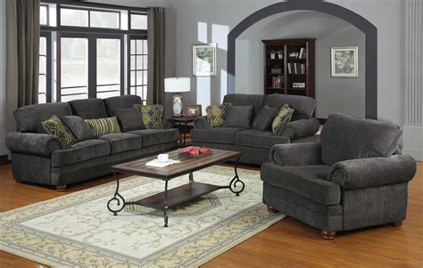 Colton Grey Living Room Set from Coaster (504401) | Coleman Furniture