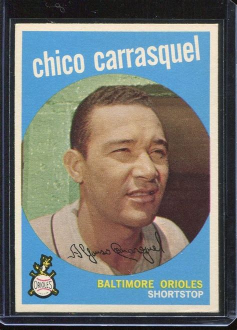 1959 Topps Baseball # 264 Chico Carrasquel NM Near Mint # ...