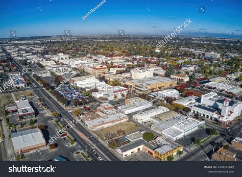 Aerial View Downtown Merced California During Stock Photo 2241216649 ...