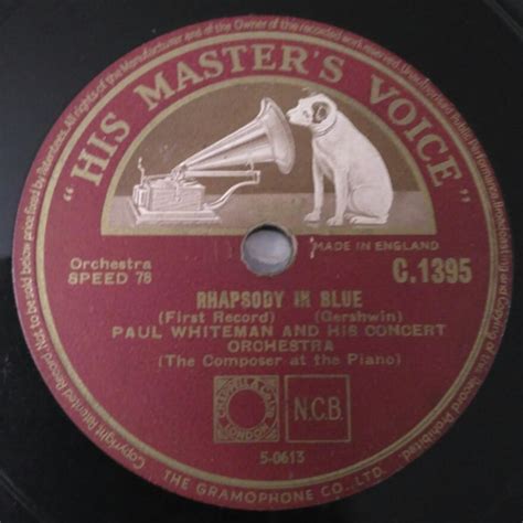 Paul Whiteman And His Concert Orchestra – Rhapsody In Blue (1948 ...