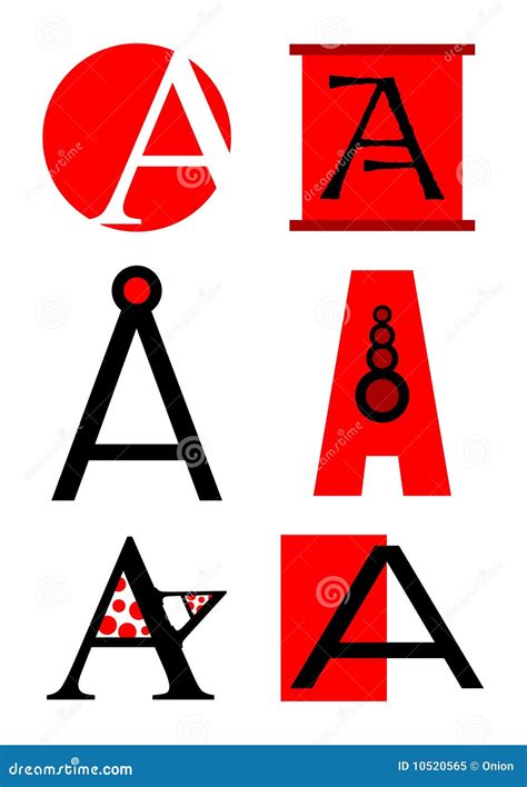 Vector Alphabet A Logos And Icons Royalty Free Stock Photo - Image: 10520565