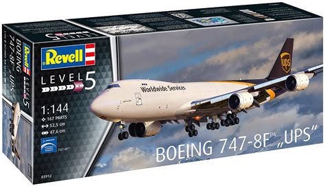 Revell Germany 1:144 Scale Model Kit Boeing 747-8F UPS (03912) | www.toysonfire.ca