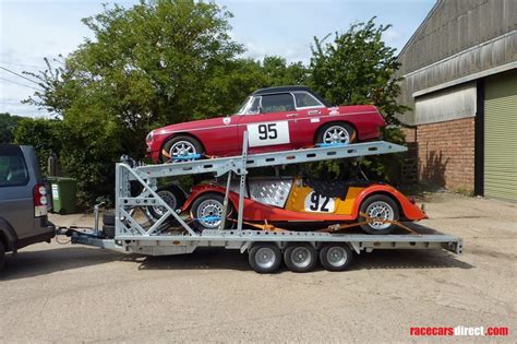 Racecarsdirect.com - Fountain triaxle 2 car trailer for sale