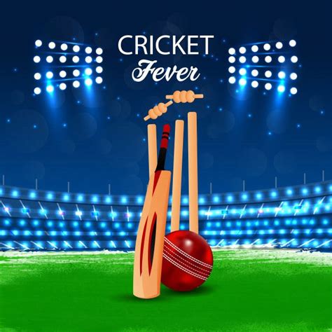 Cricket Match concept with stadium and Background Cricket Logo, Cricket ...