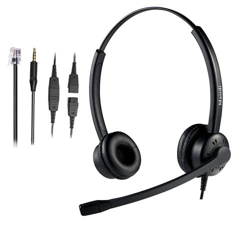 Buy MAIRDI Phone Headset with Microphone Noise Canceling, Telephone ...