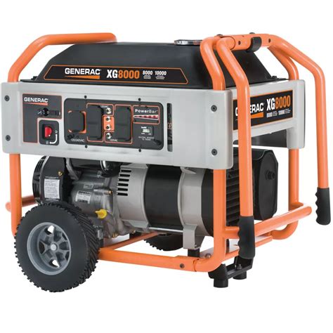 Generac XG 8000 Watt Electric Start Portable Generator | The Home Depot Canada