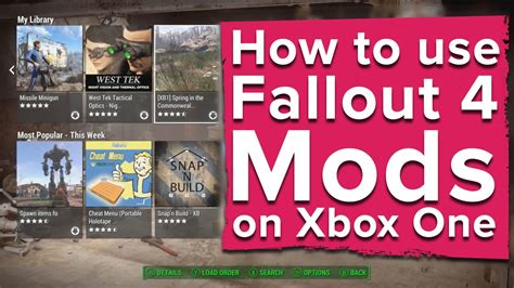 How to use Fallout 4 Mods on Xbox One - YouTube