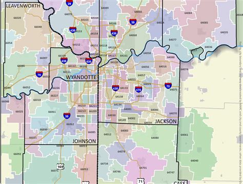 Kansas City Ks Zip Code Map – Map Vector