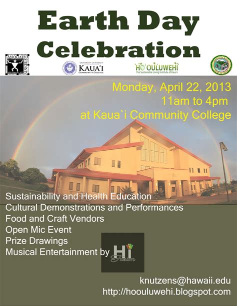 Kauai Community College Campus News: Earth Day at Kauai Community ...