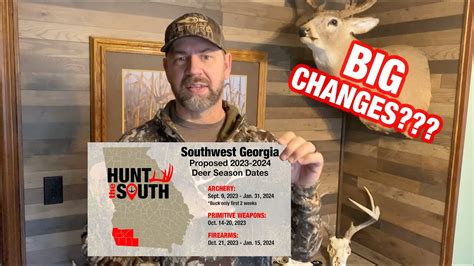 Georgia's Proposed 2023-2024 Deer Season Dates and Regulation Changes