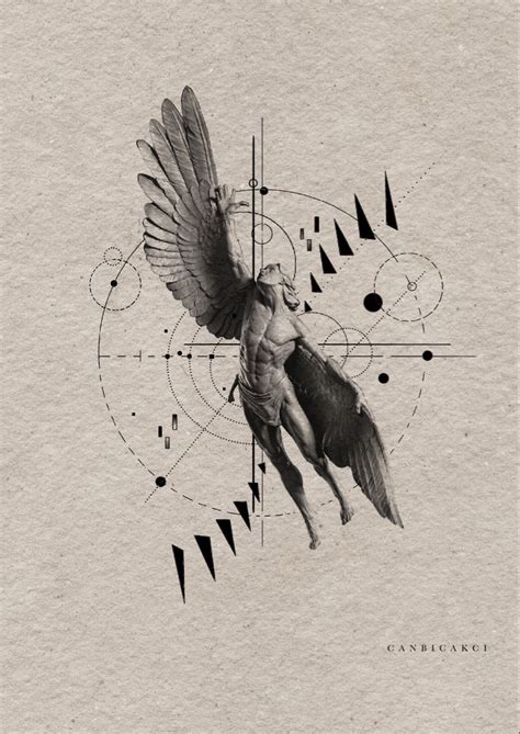 Icarus Tattoo Design 2 | Icarus tattoo, Greek mythology tattoos, Mythology tattoos