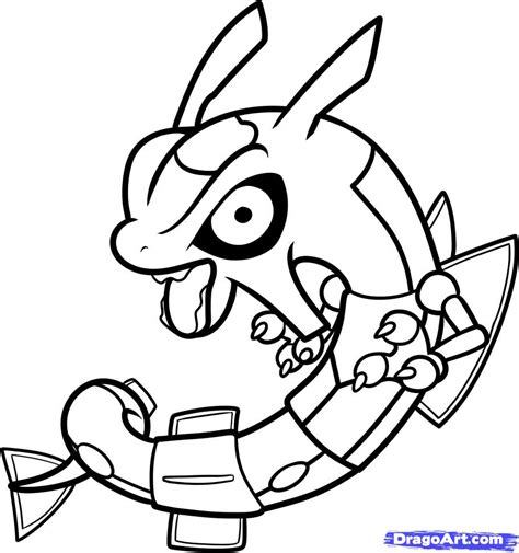 Pokemon Rayquaza Coloring Pages at GetColorings.com | Free printable ...