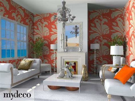 20 Tangerine Living Rooms - Color of The Year | Room colors, Room color combination, Living room ...