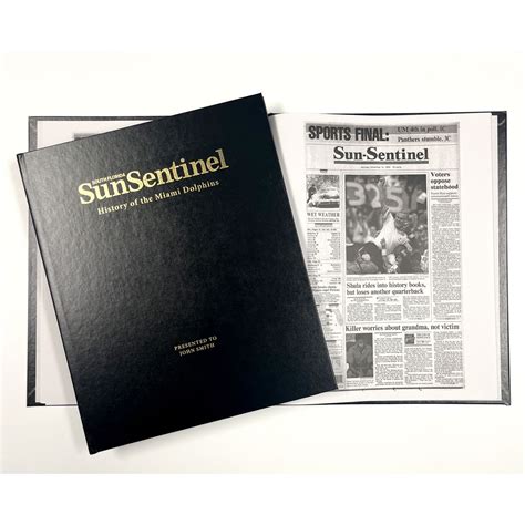 Miami Dolphins History Newspaper Book | Shop the Sun Sentinel Official ...