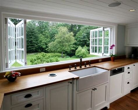 Content in a Cottage: Dream Bifold Windows over Kitchen Sink