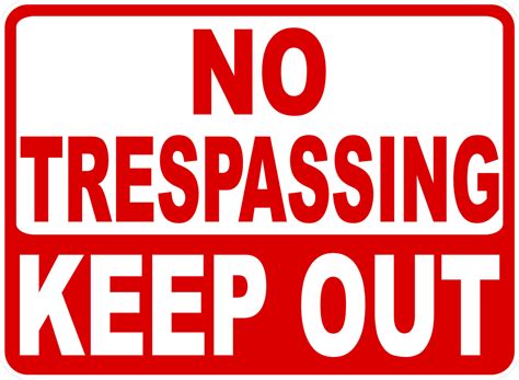 No Trespassing Keep Out Sign – Signs by SalaGraphics