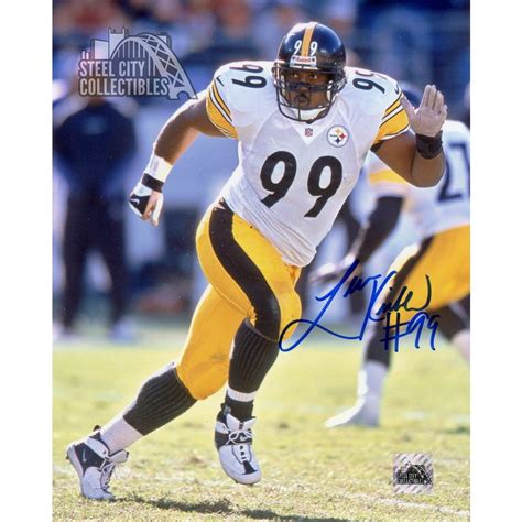 Levon Kirkland Autographed Pittsburgh Steelers 8x10 Photo (White Jersey ...