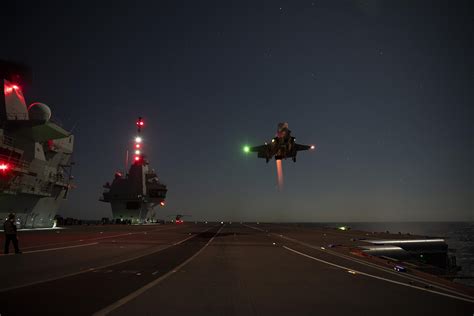 F-35 Test Team Performs First Night SRVL Aboard HMS Prince of Wales ...