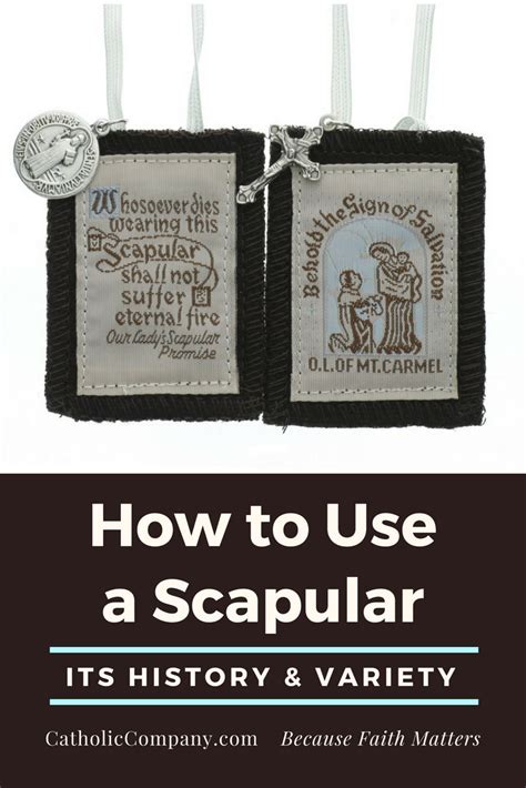 The Catholic Scapular (Escapulario) necklace, its history, and how to use it | The Catholic Company®