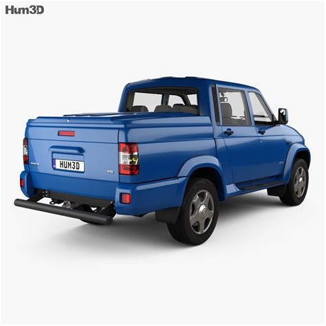 UAZ Patriot (23632) Pickup with HQ interior 2013 3D model - Vehicles on Hum3D