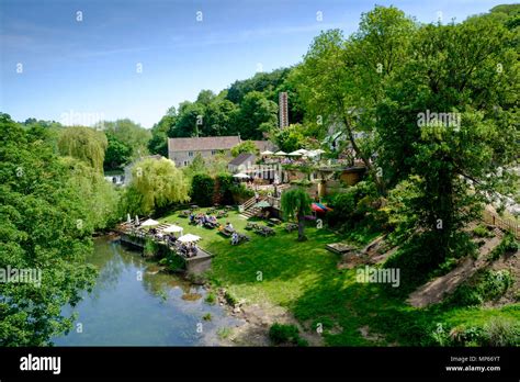 Cross Guns pub at Avoncliff near Bradford-on-Avon wiltshire England UK Stock Photo - Alamy