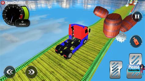 Truck Racing Stunts Impossible Track Game / Android Gameplay Video - YouTube