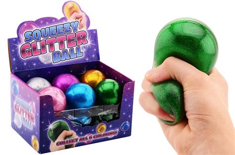 Squishy Glitter Ball - Modellervoks, Slime & Squishy - BØRN & BABY - Kidsdreamstore.dk