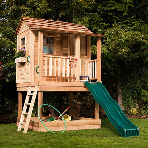 Playhouse With Slide - Ideas on Foter