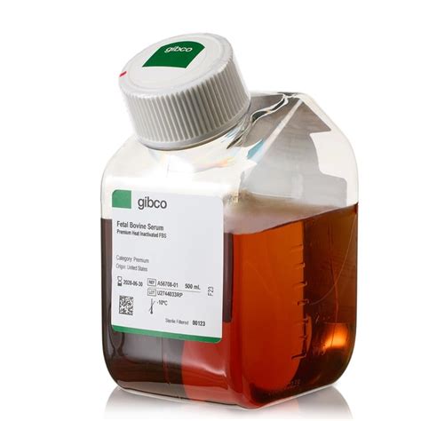 Gibco Fetal Bovine Serum (FBS), Premium, heat-inactivated 500 mL:Cell ...