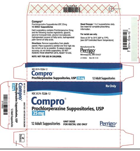 Compro - FDA prescribing information, side effects and uses